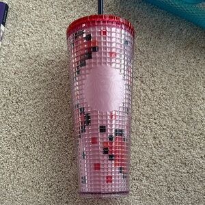 Starbucks Pink and Red Tumbler
